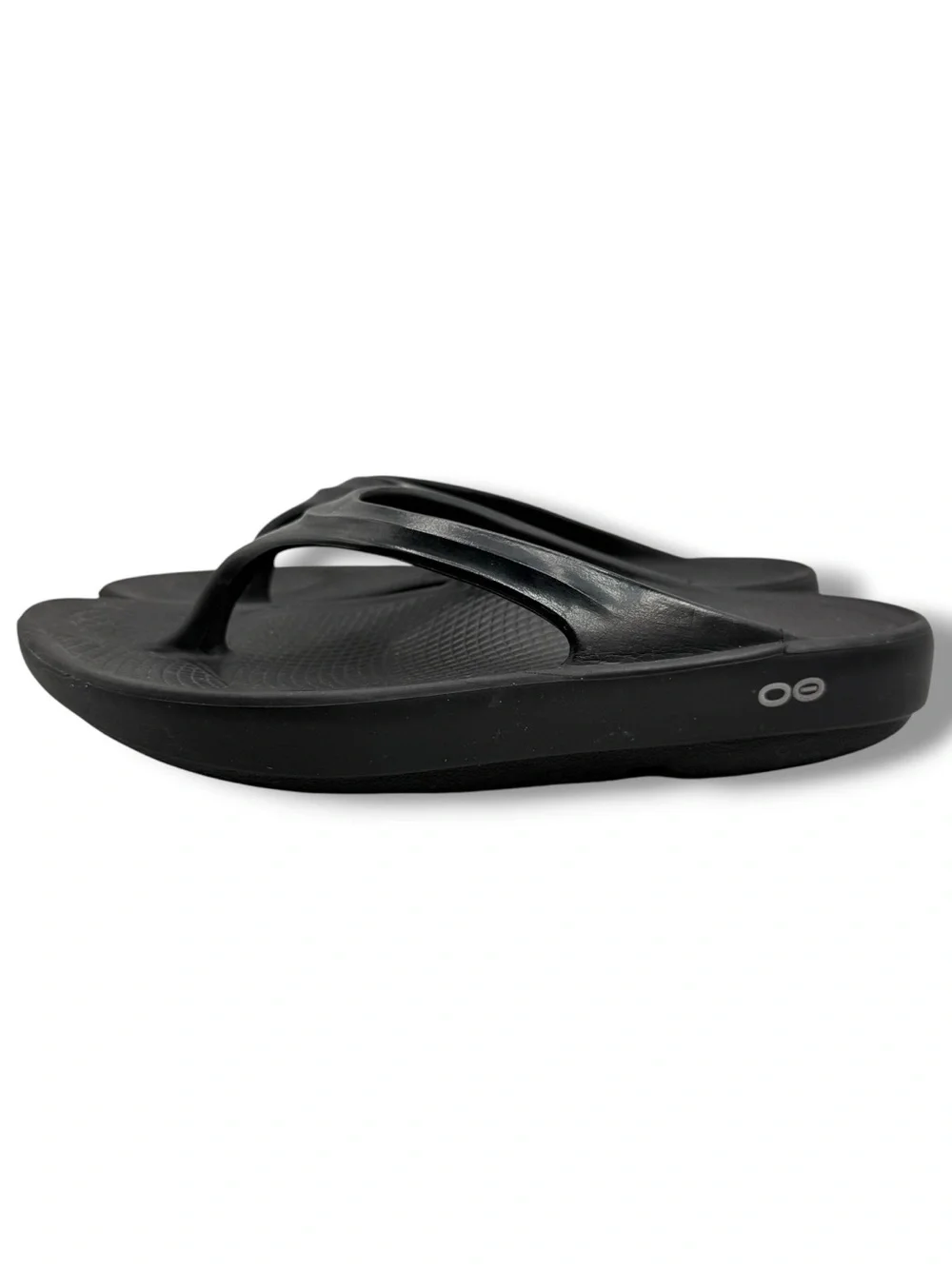 OOFOS OOlala Women’s Recovery Sandals Size 7 Black OOfoam Comfort Thong